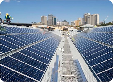 30kW solar system in Adelaide with 3 solar installers standing on roof