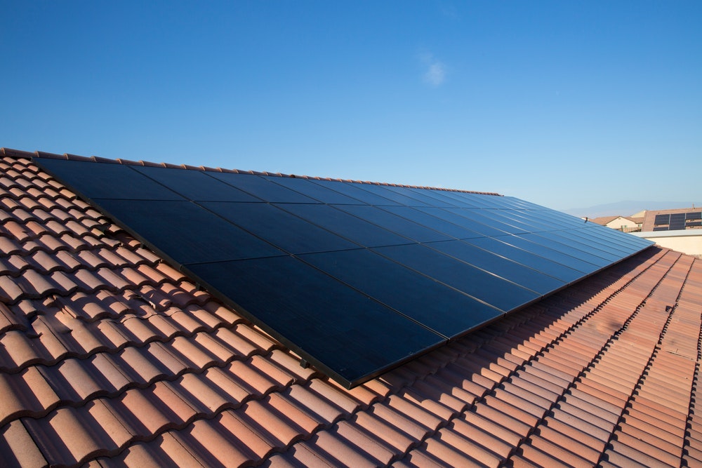 solar panels on Brisbane tiled roof