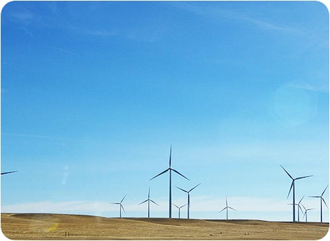 ararat windfarm 15 wind turbines in distance