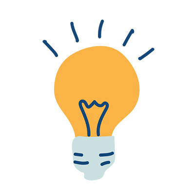 climate change kids lightbulb icon