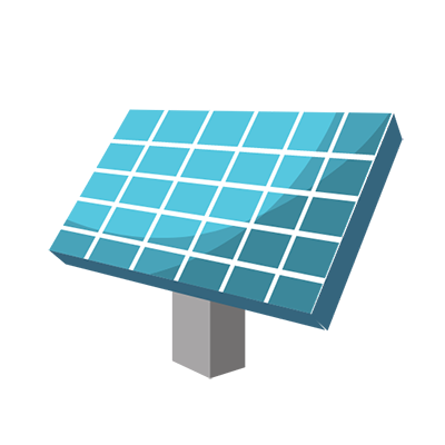 climate change kids solar panel icon