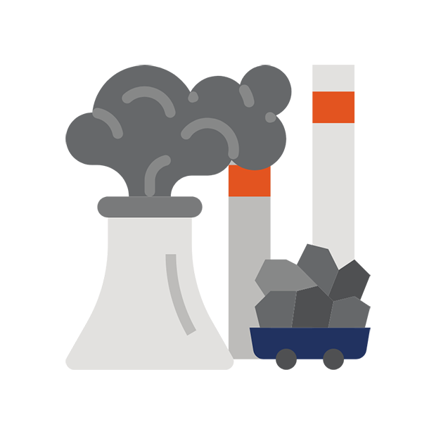 climate change fossil fuel icon
