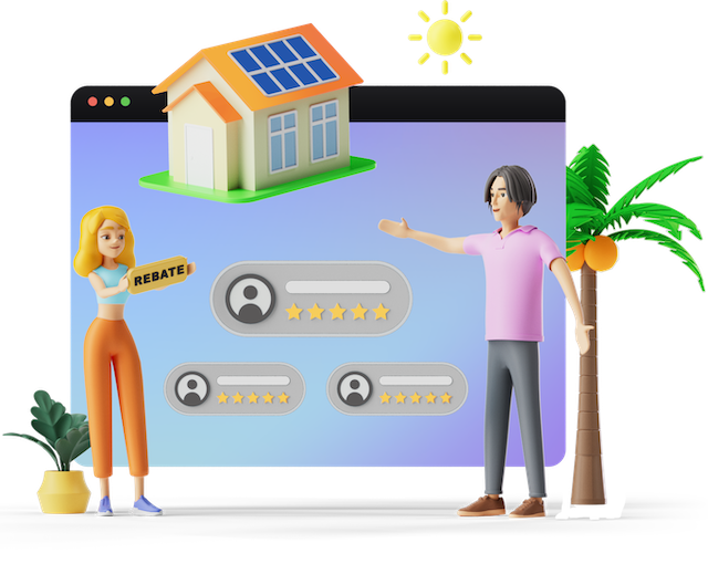 Solar Quotes people choosing solar quote illustration